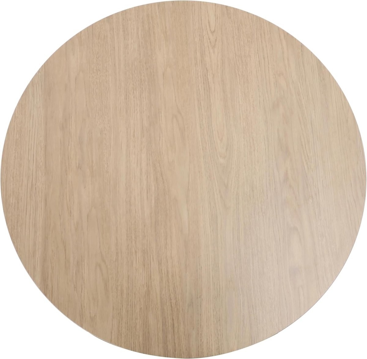 Bristol Round Dining Table With MDF Wood/Sintered Stone Tabletop with Cherry Finish Pedestal Base