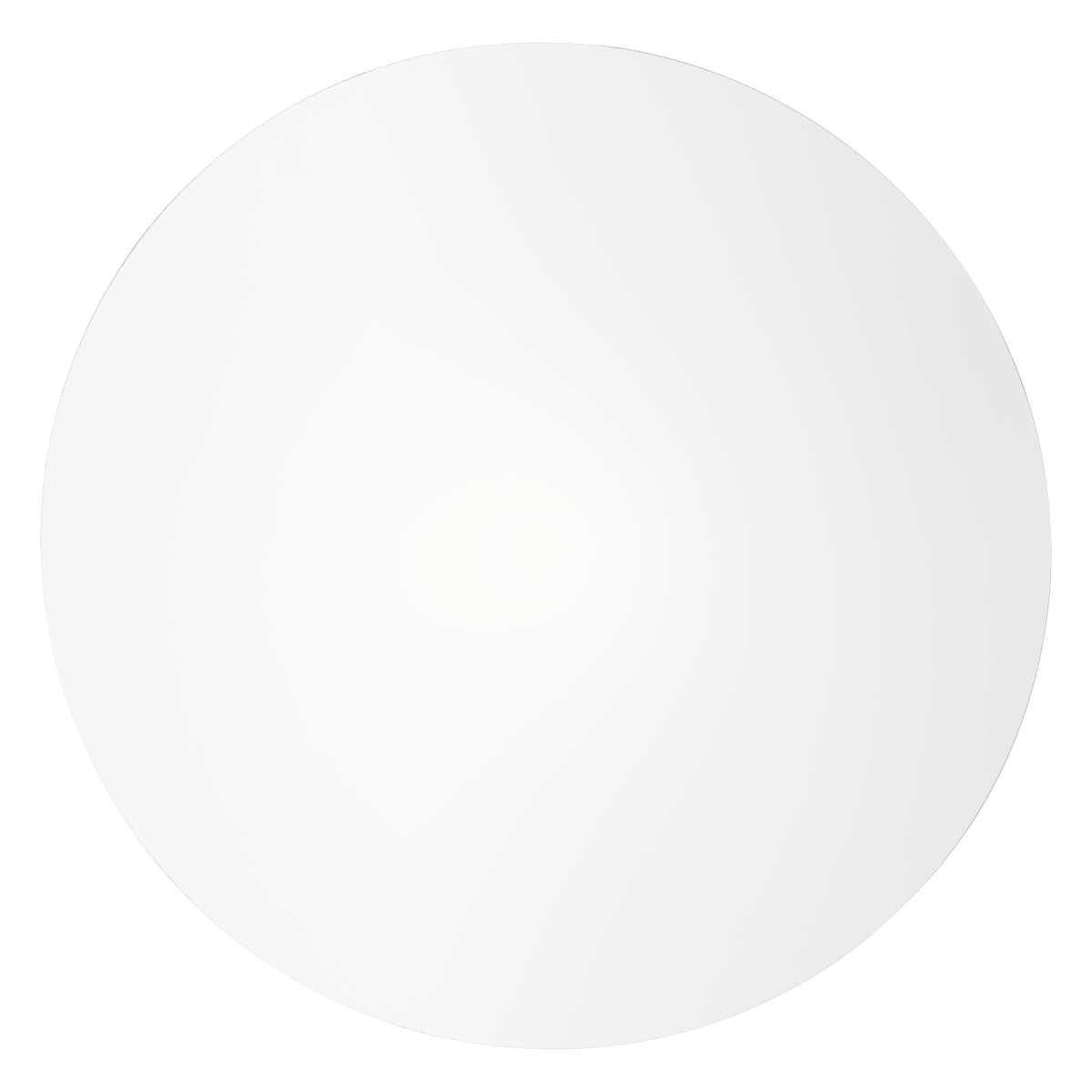 Bristol Round Dining Table with MDF/Sintered Stone/Glass Wood Tabletop in White Steel