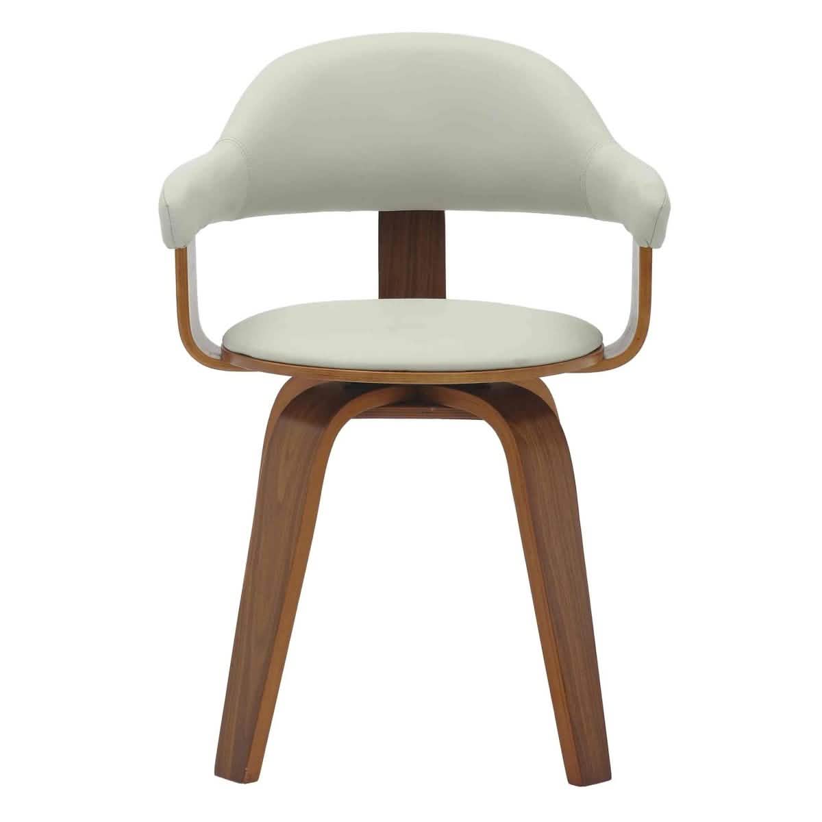 Brivo Modern Wooden Dining Chair With Walnut Color Frame