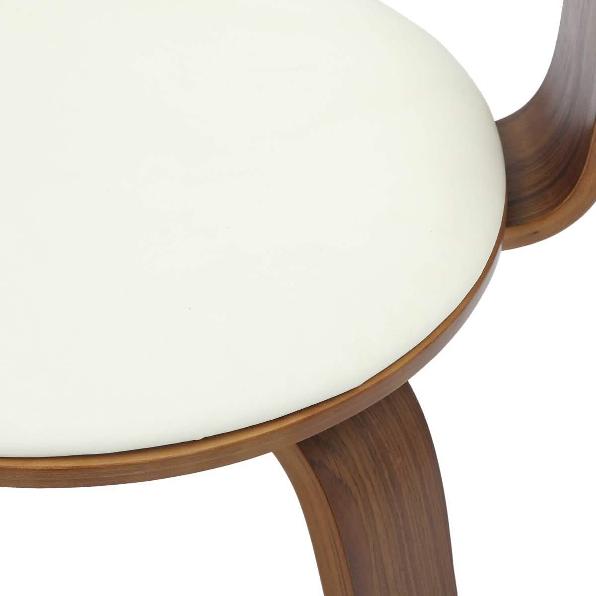 Brivo Modern Wooden Dining Chair With Walnut Color Frame