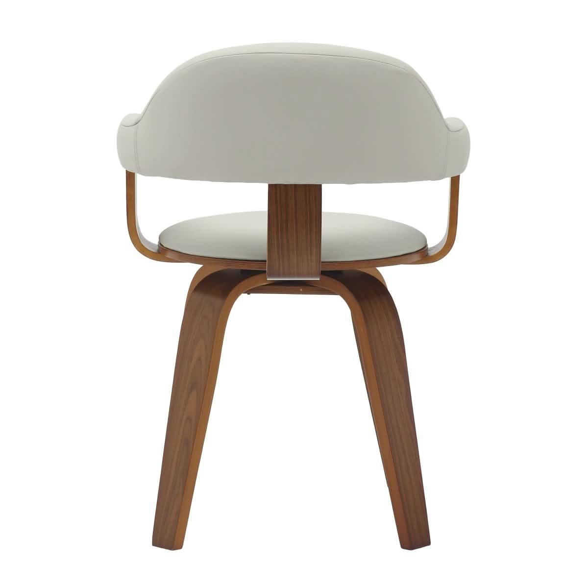 Brivo Modern Wooden Dining Chair With Walnut Color Frame