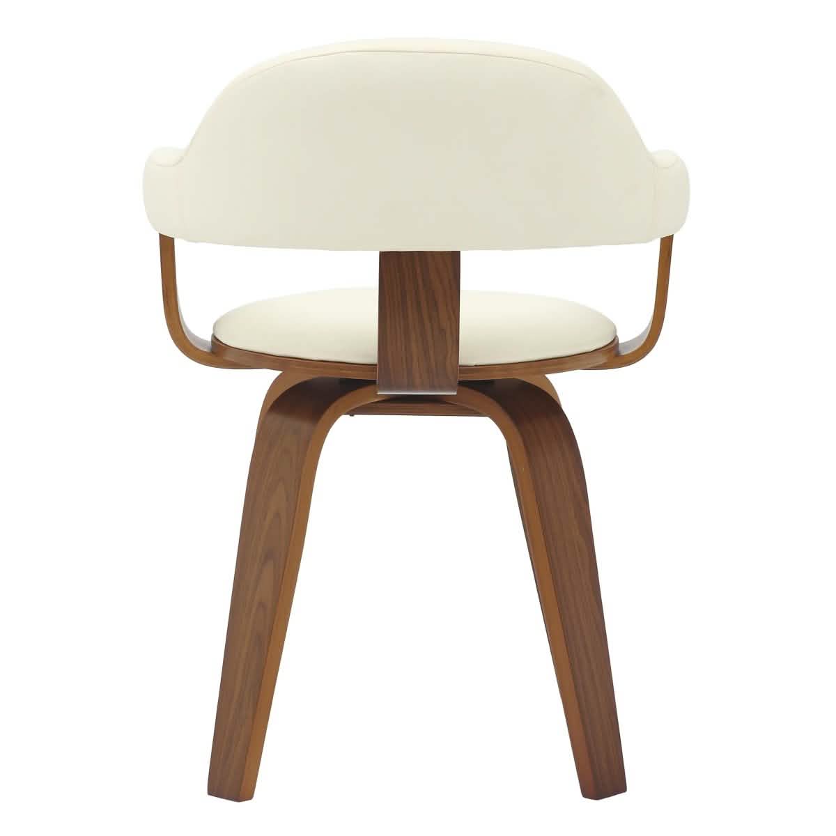 Brivo Modern Wooden Dining Chair With Walnut Color Frame