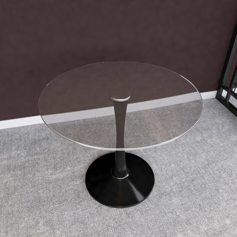 Bristol Round Dining Table Collection in Black Steel