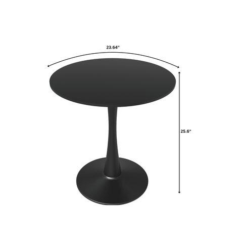 Bristol Round Dining Table Collection in Black Steel