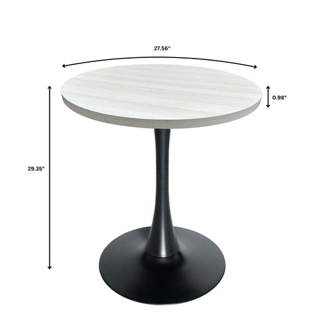 Bristol Round Dining Table Collection in Black Steel