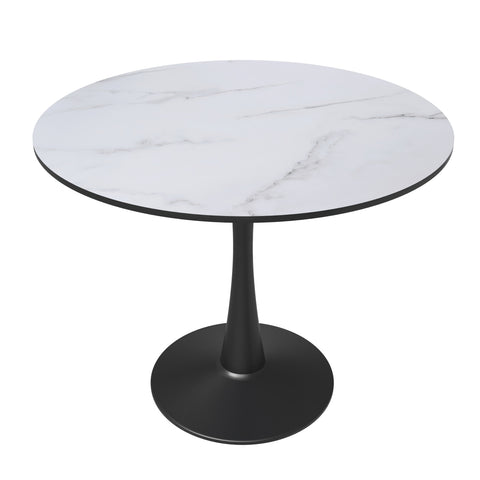 Bristol Round Dining Table Collection in Black Steel