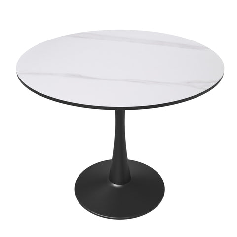 Bristol Round Dining Table Collection in Black Steel