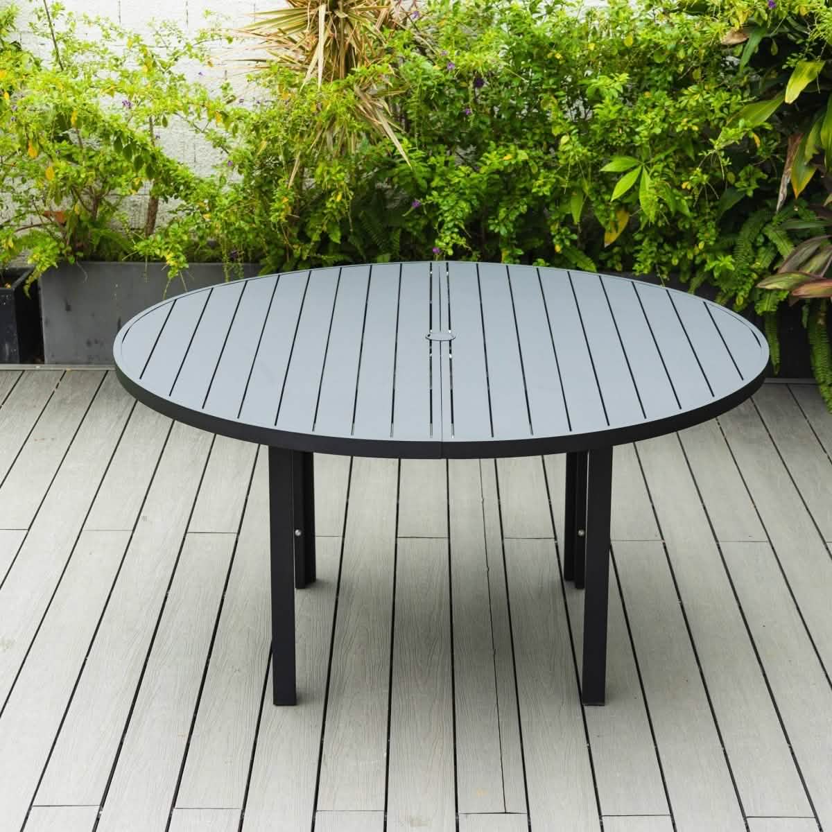 Chelsea 48" & 60" Round Outdoor Aluminum Dining Table For Patio