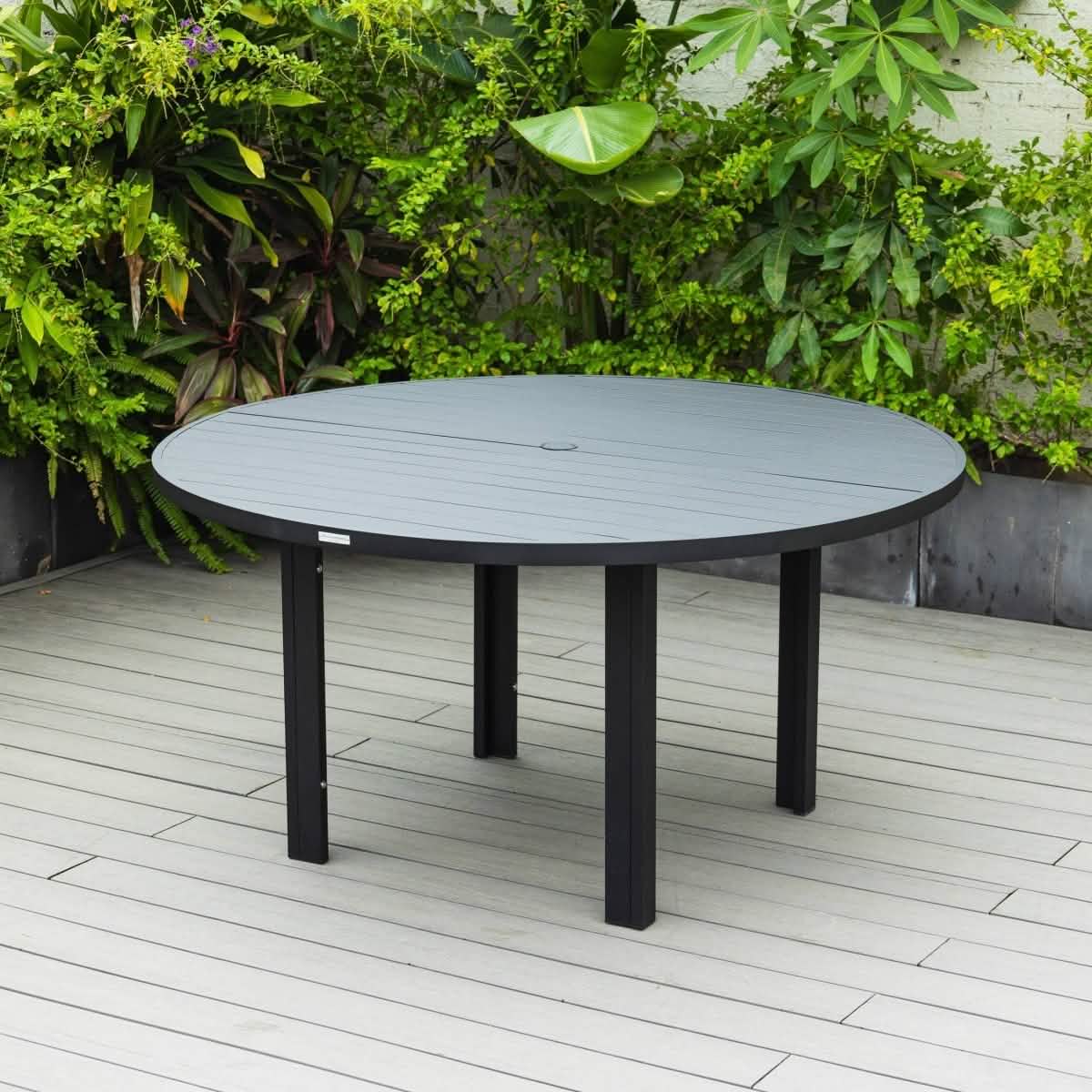 Chelsea 48" & 60" Round Outdoor Aluminum Dining Table For Patio