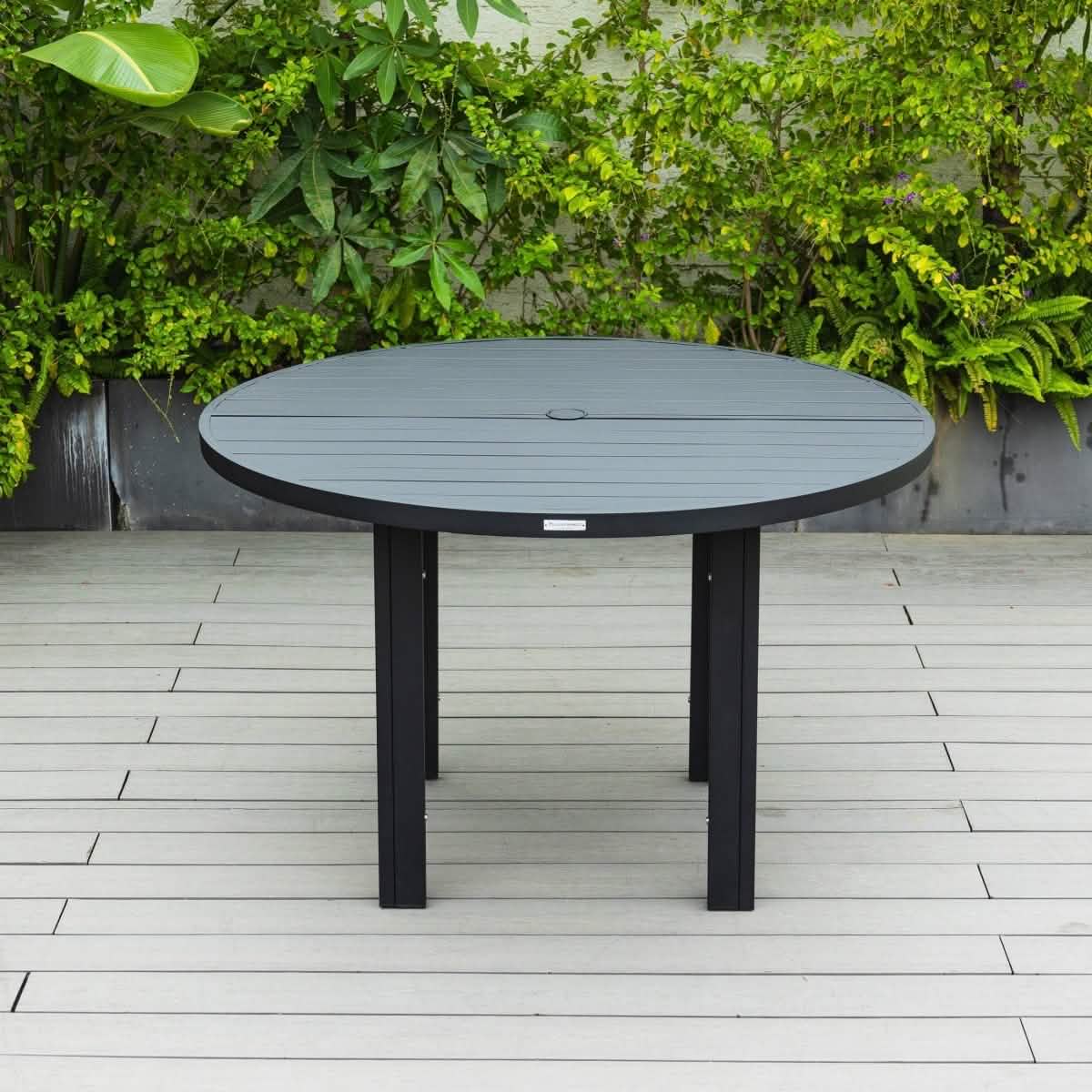 Chelsea 48" & 60" Round Outdoor Aluminum Dining Table For Patio