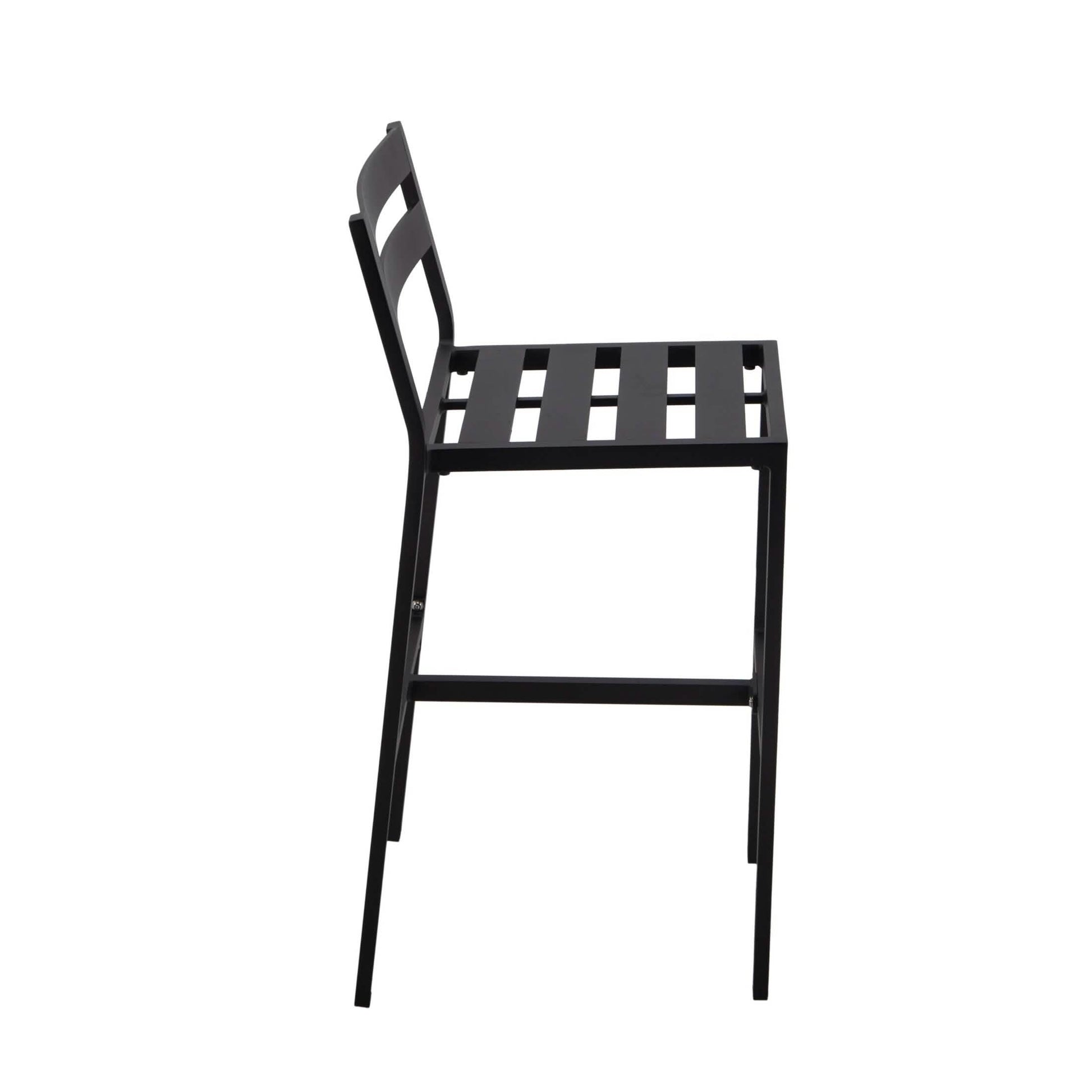 Chelsea 5-Piece Patio Bar Set: Aluminum Fire Pit Table with Tank Holder & 4 Barstools with Cushions Dining Set Leisuremod