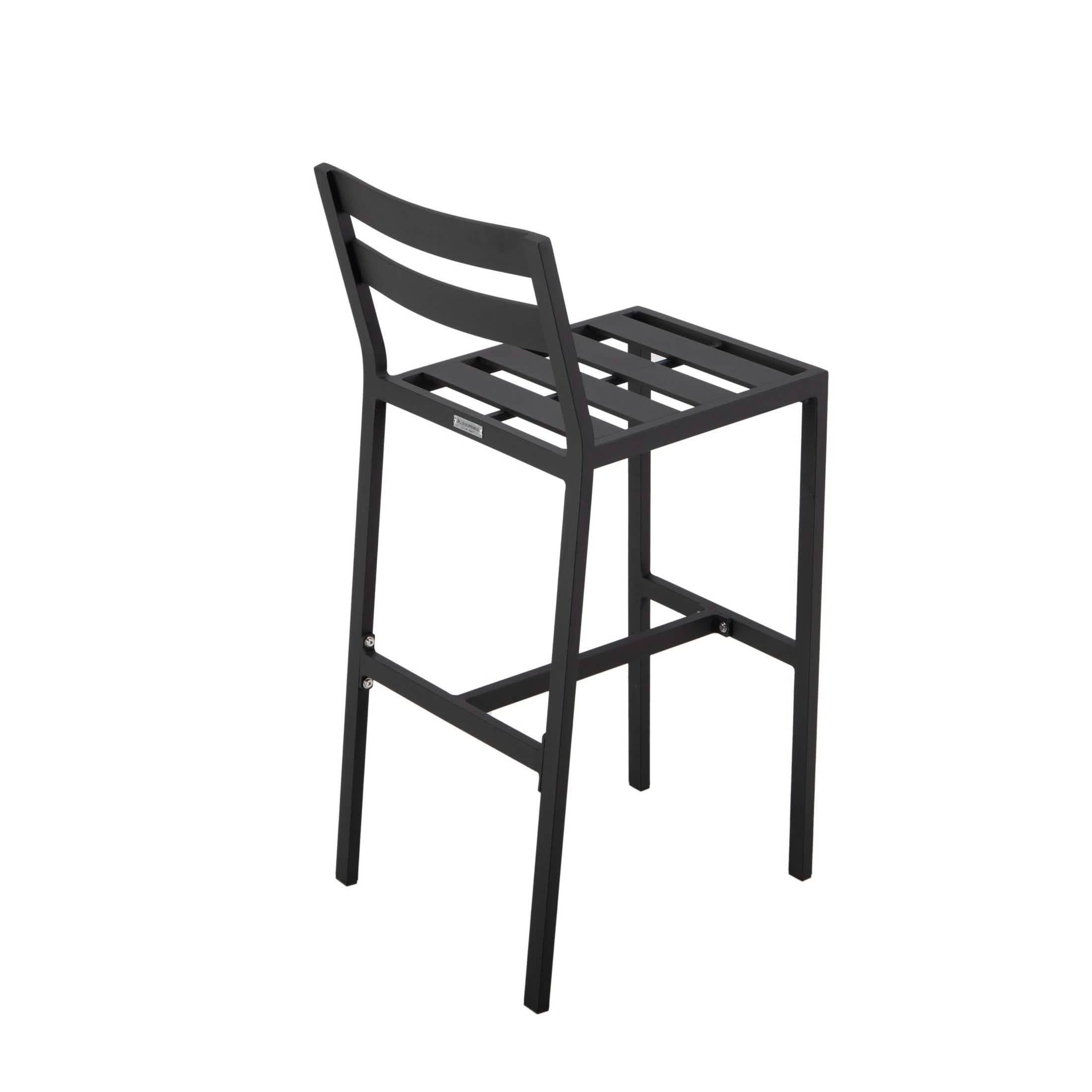 Chelsea 5-Piece Patio Bar Set: Aluminum Fire Pit Table with Tank Holder & 4 Barstools with Cushions Dining Set Leisuremod