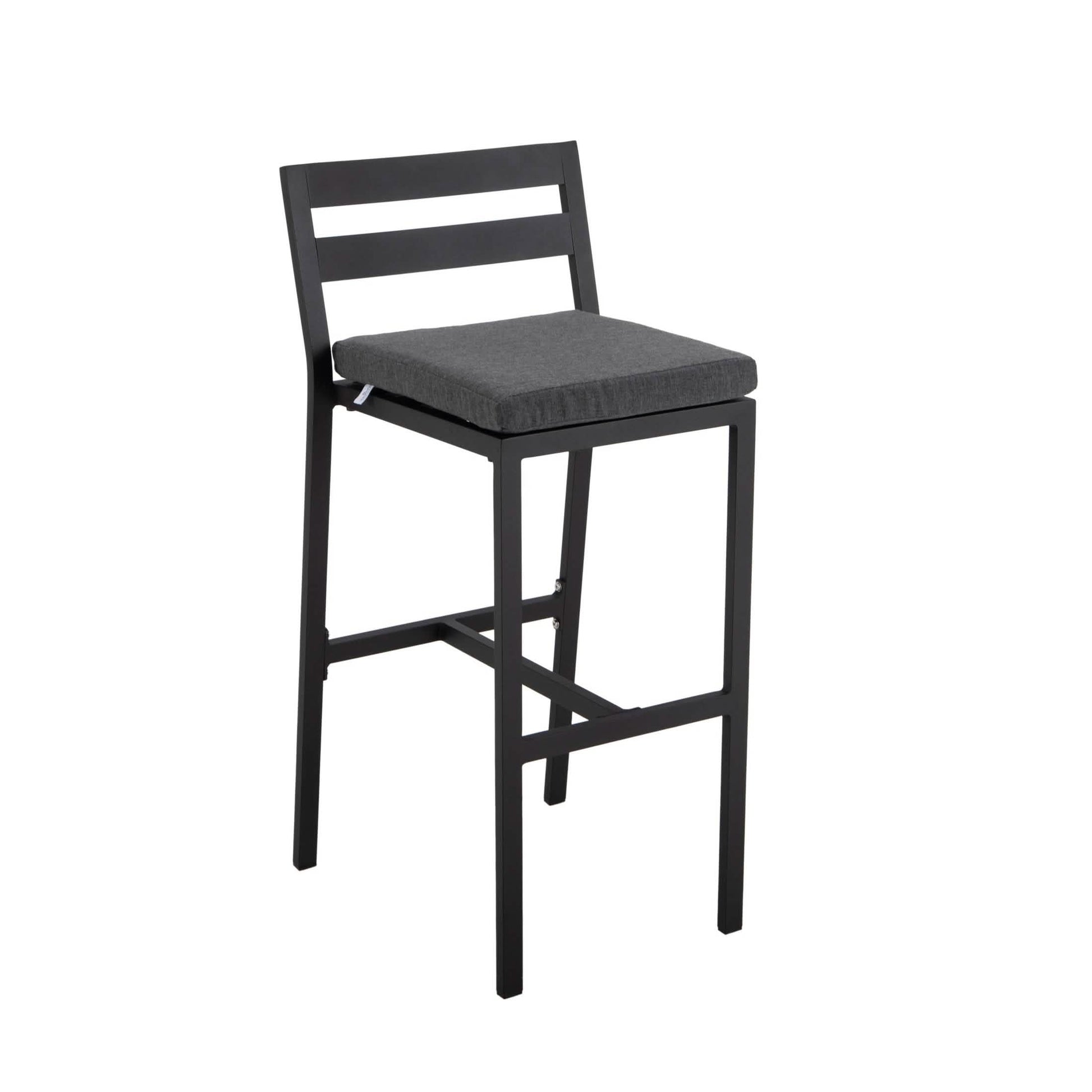 Chelsea 5-Piece Patio Bar Set: Aluminum Fire Pit Table with Tank Holder & 4 Barstools with Cushions Dining Set Leisuremod