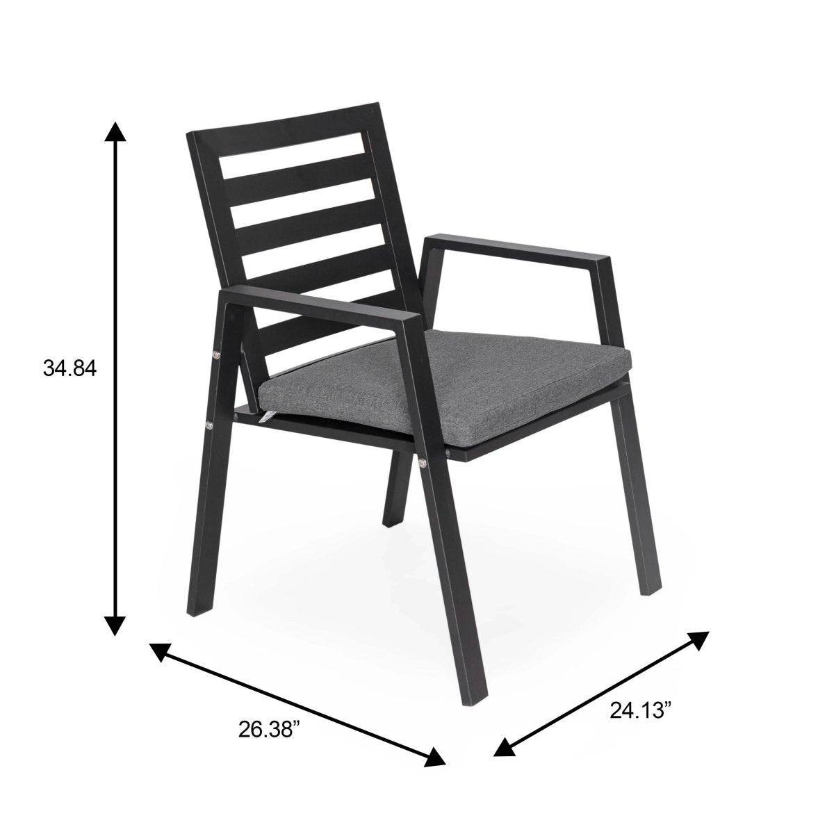 Chelsea 5 - Piece Patio Dining Set with 48" Round Aluminum Dining Table and 4 Dining Armchair