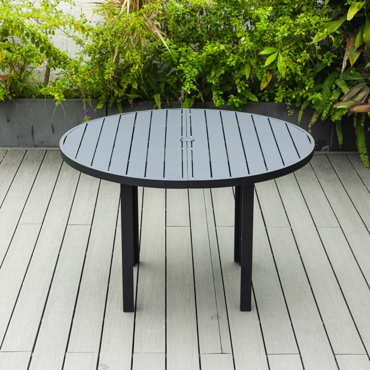 Chelsea 5 - Piece Patio Dining Set with 48" Round Aluminum Dining Table and 4 Dining Armchair