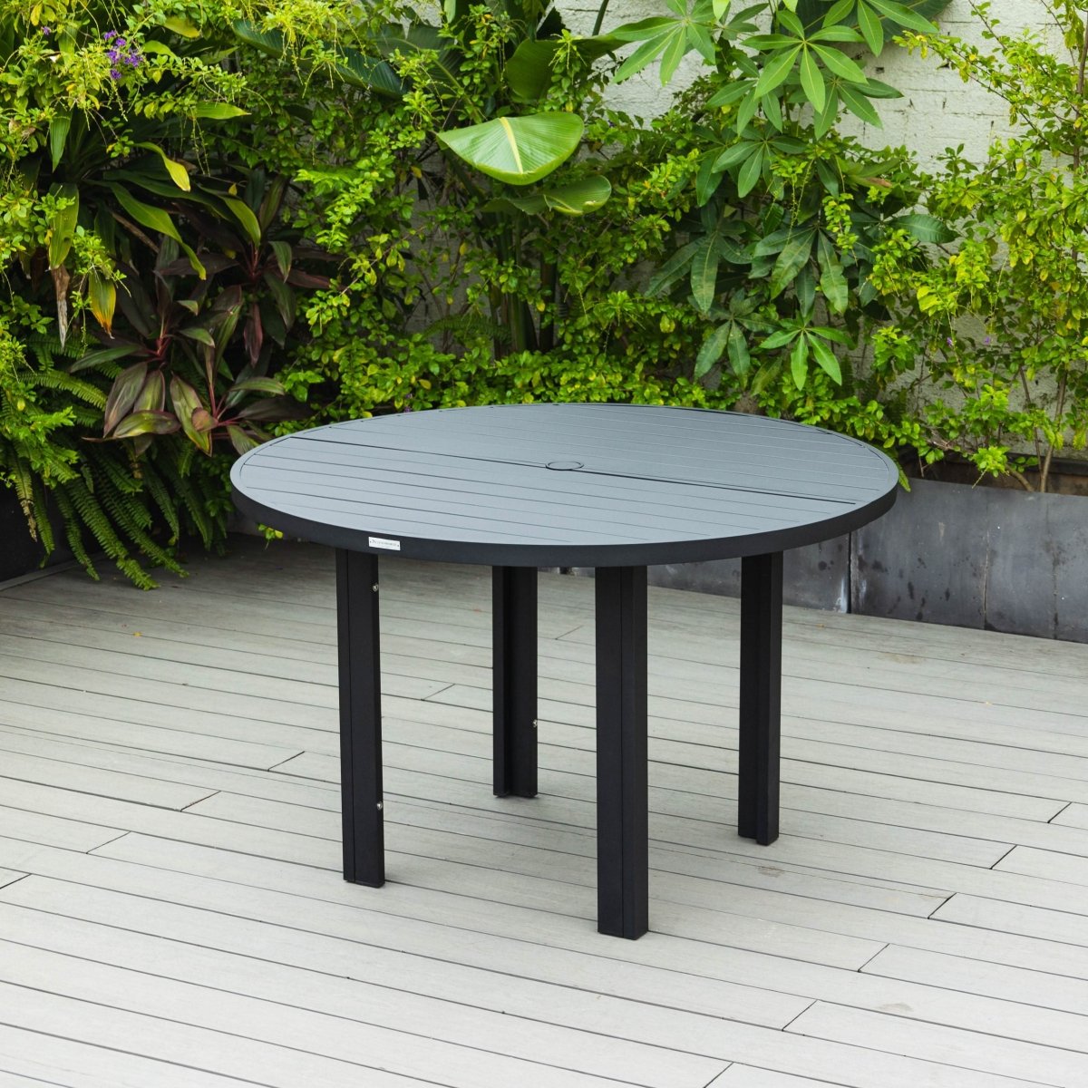 Chelsea 5 - Piece Patio Dining Set with 48" Round Aluminum Dining Table and 4 Dining Armchair