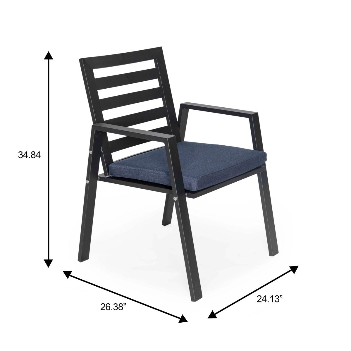 Chelsea 7 - Piece Patio Dining Set 78 - 118" Wide Rectangular Extendable Aluminum Dining Table and 6 Dining Armchair