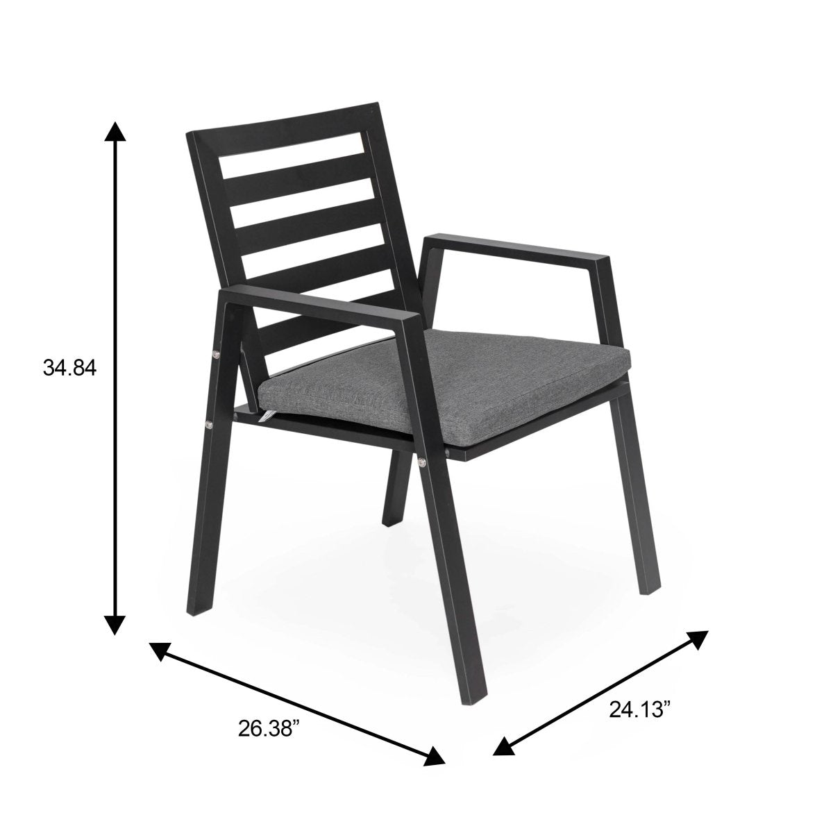 Chelsea 7 - Piece Patio Dining Set 78 - 118" Wide Rectangular Extendable Aluminum Dining Table and 6 Dining Armchair