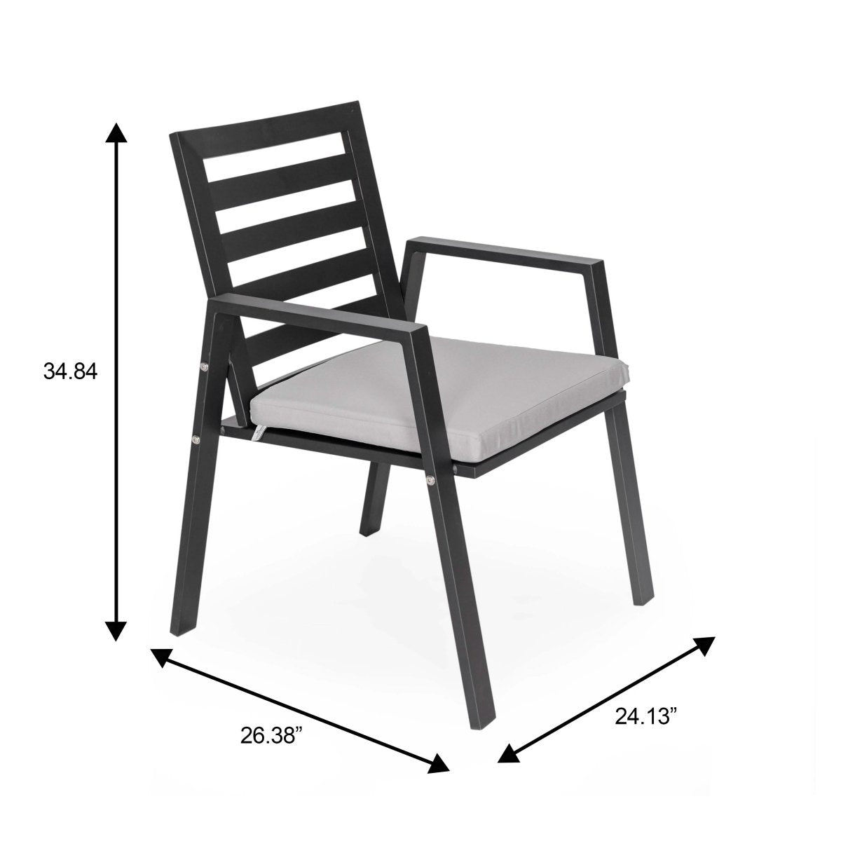 Chelsea 7 - Piece Patio Dining Set 78 - 118" Wide Rectangular Extendable Aluminum Dining Table and 6 Dining Armchair