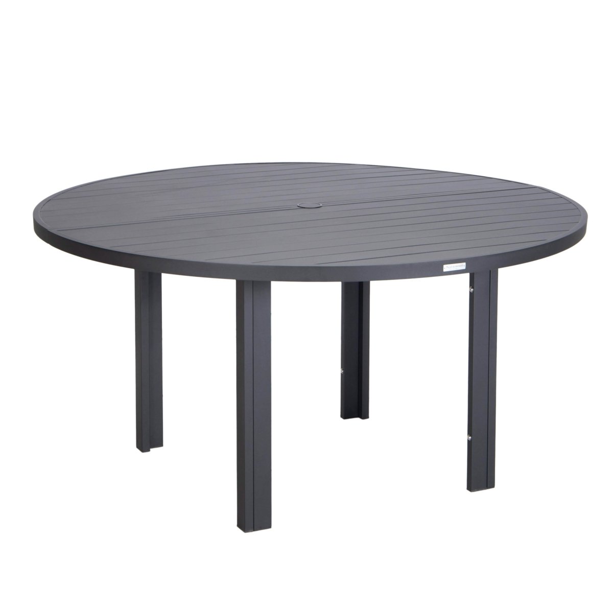 Chelsea 7 - Piece Patio Dining Set with 60" Round Aluminum Dining Table and 6 Dining Armchair