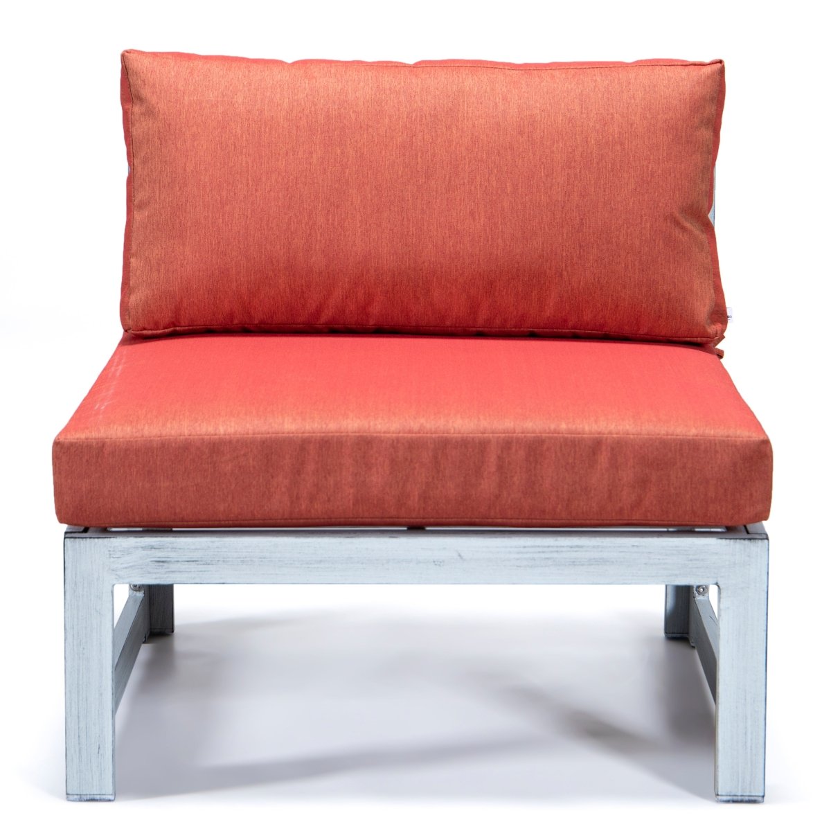 Chelsea 7 - Piece Patio Sectional And Coffee Table Set In Aluminum With Cushions