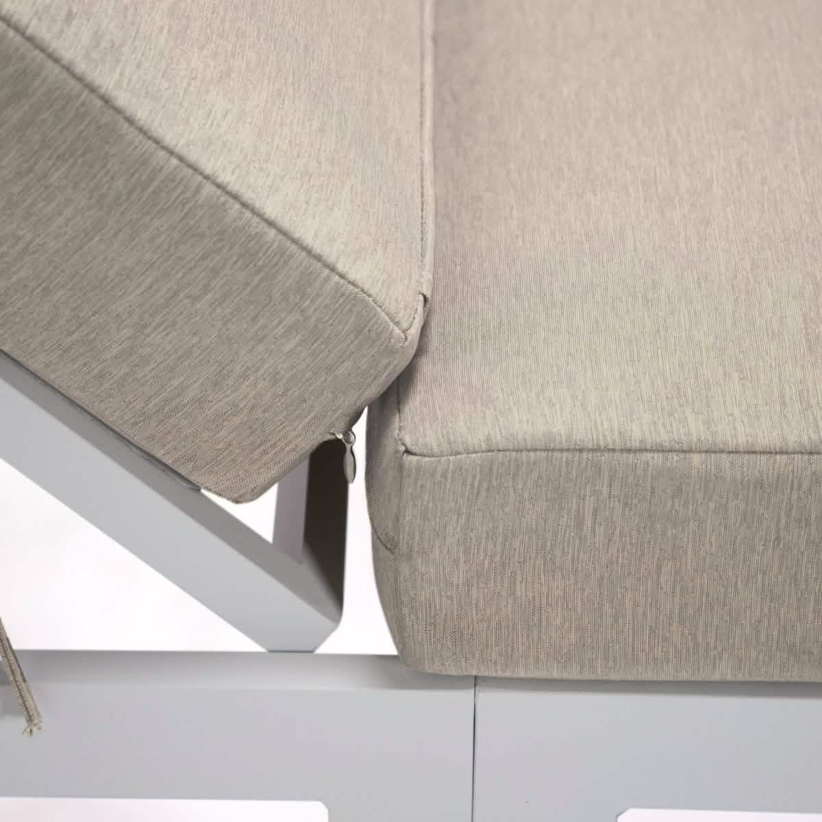 Chelsea Outdoor Chaise Lounge Chair With Side Table and Removable Cushions