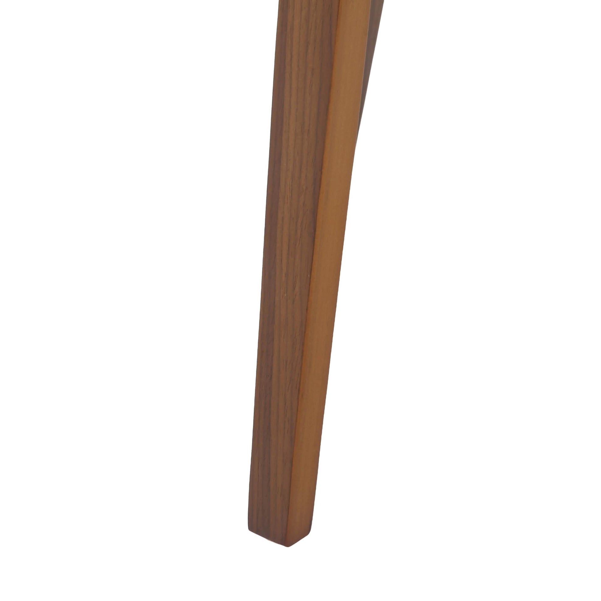 Clivo Modern Wooden Dining Chair Upholstered in Leather With Walnut Color Frame