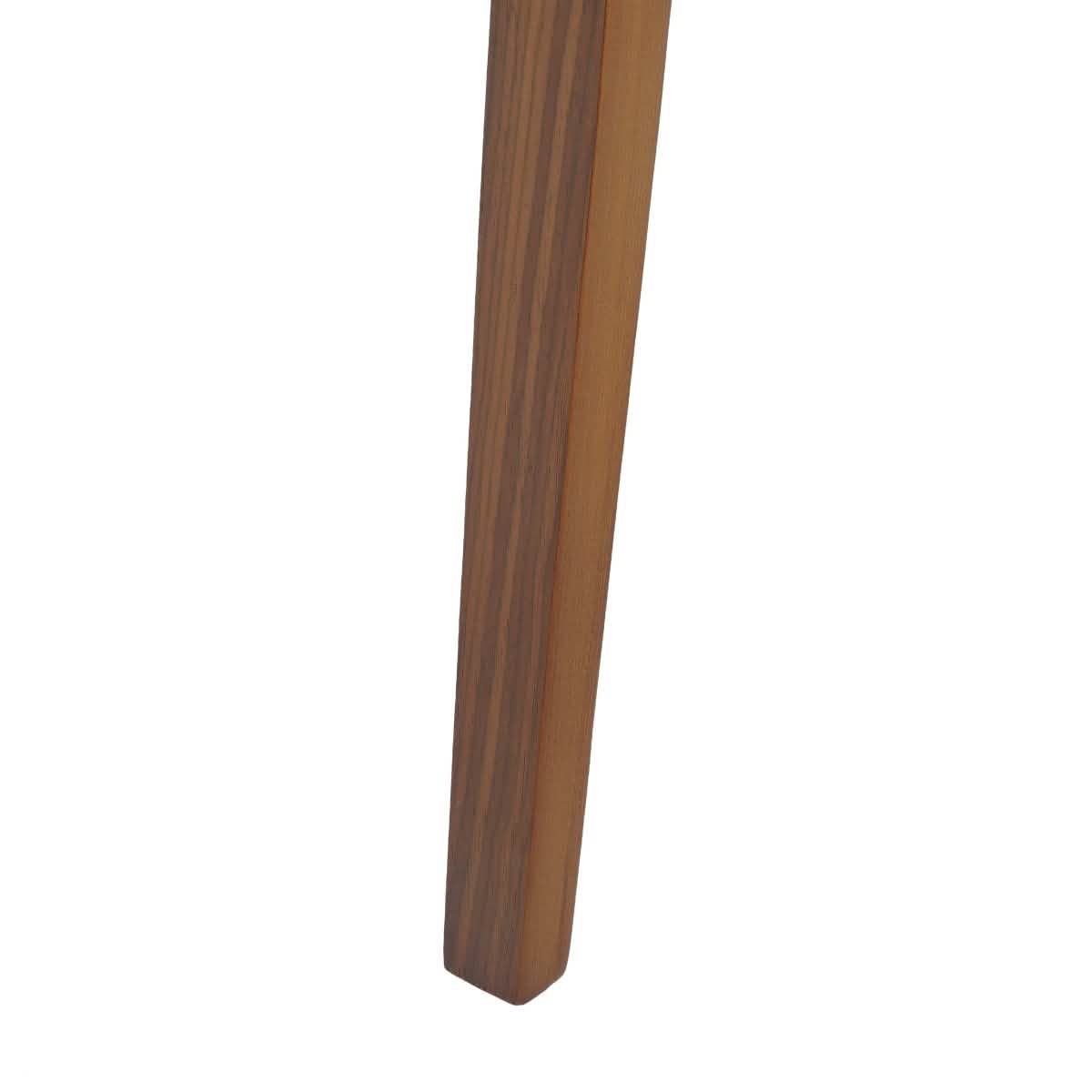 Clivo Modern Wooden Dining Chair Upholstered in Leather With Walnut Color Frame