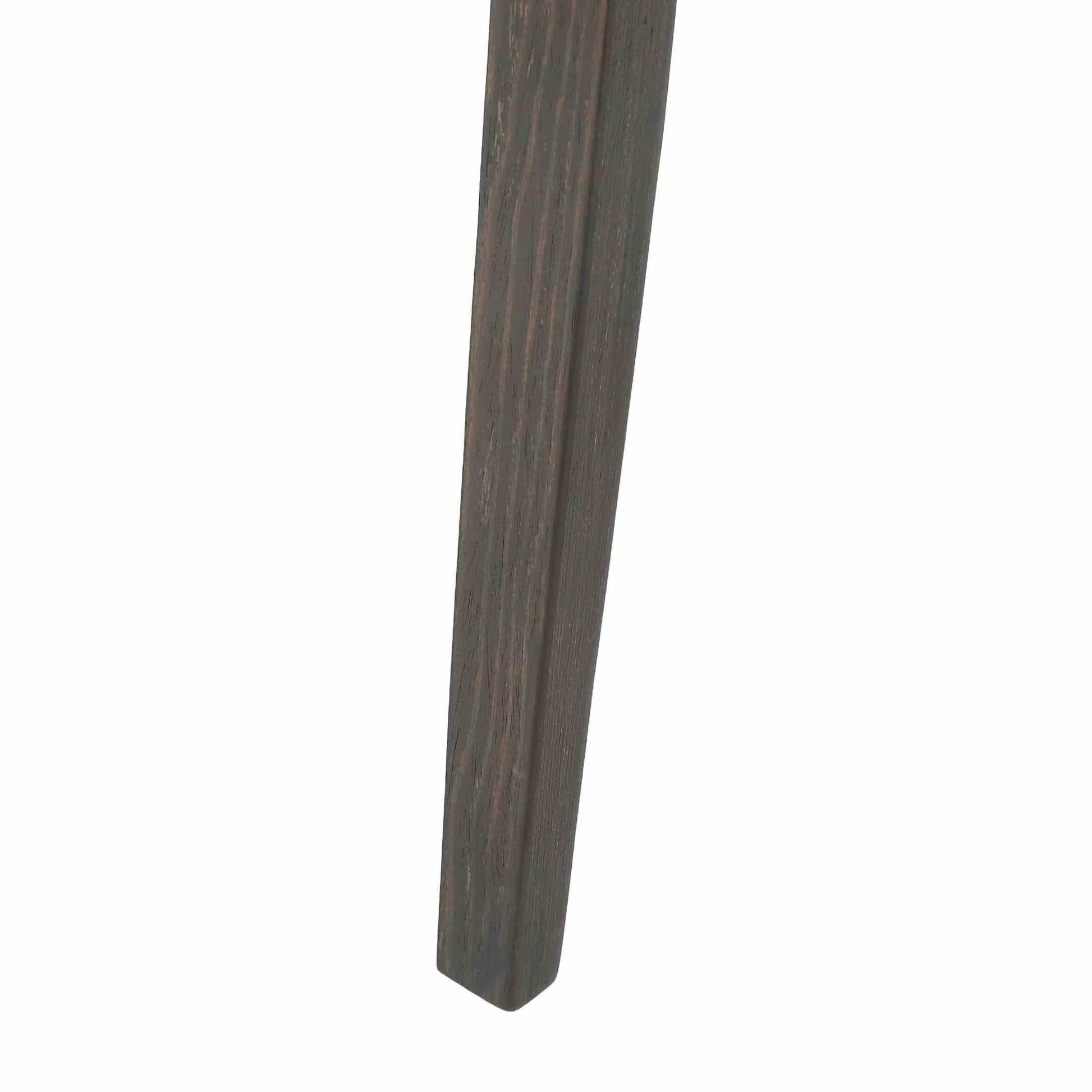 Clivo Modern Wooden Dining Chair Upholstered in Leather With Walnut Color Frame