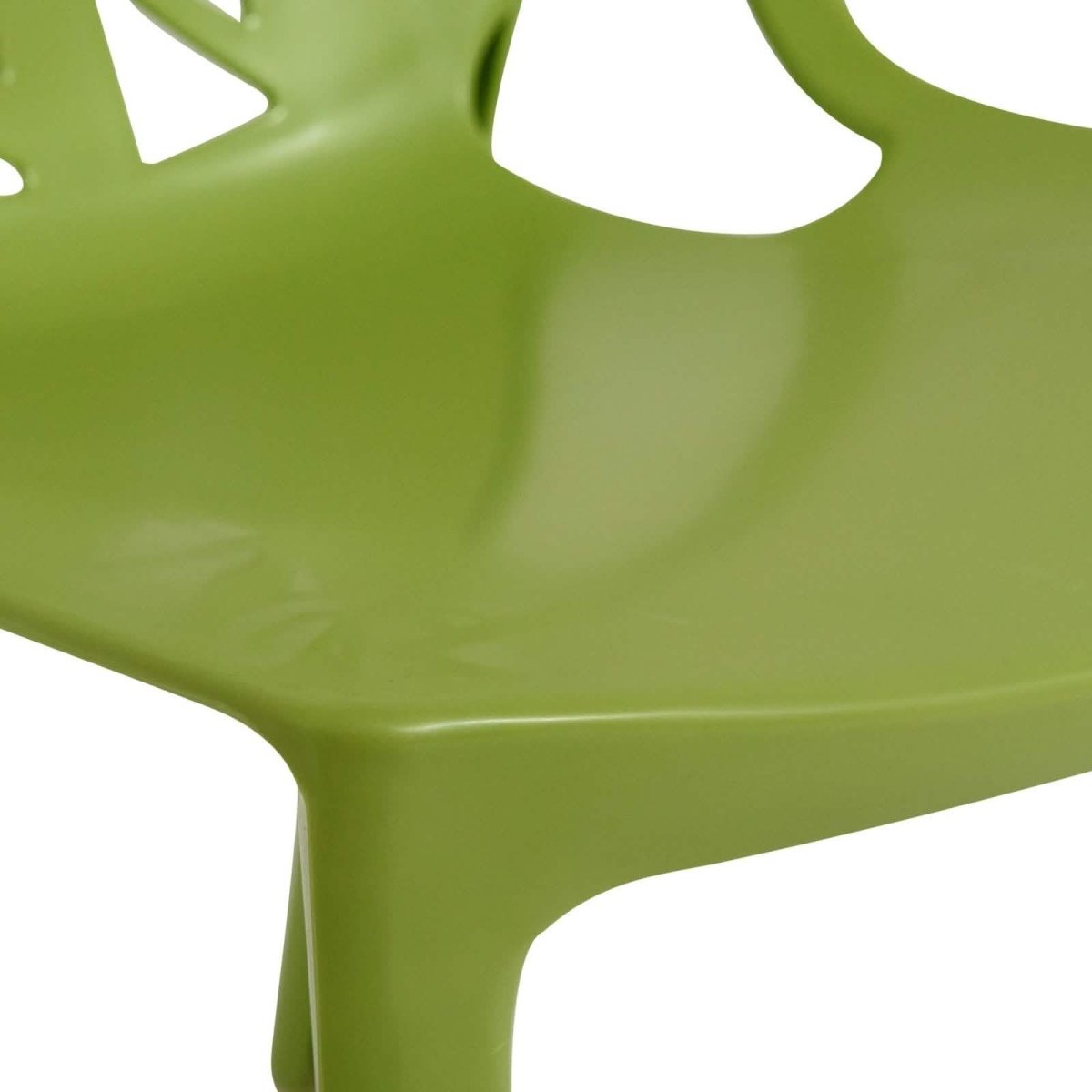 Cornelia Modern ABS Plastic Stackable Dining Chair with Cut - Out Tree Design
