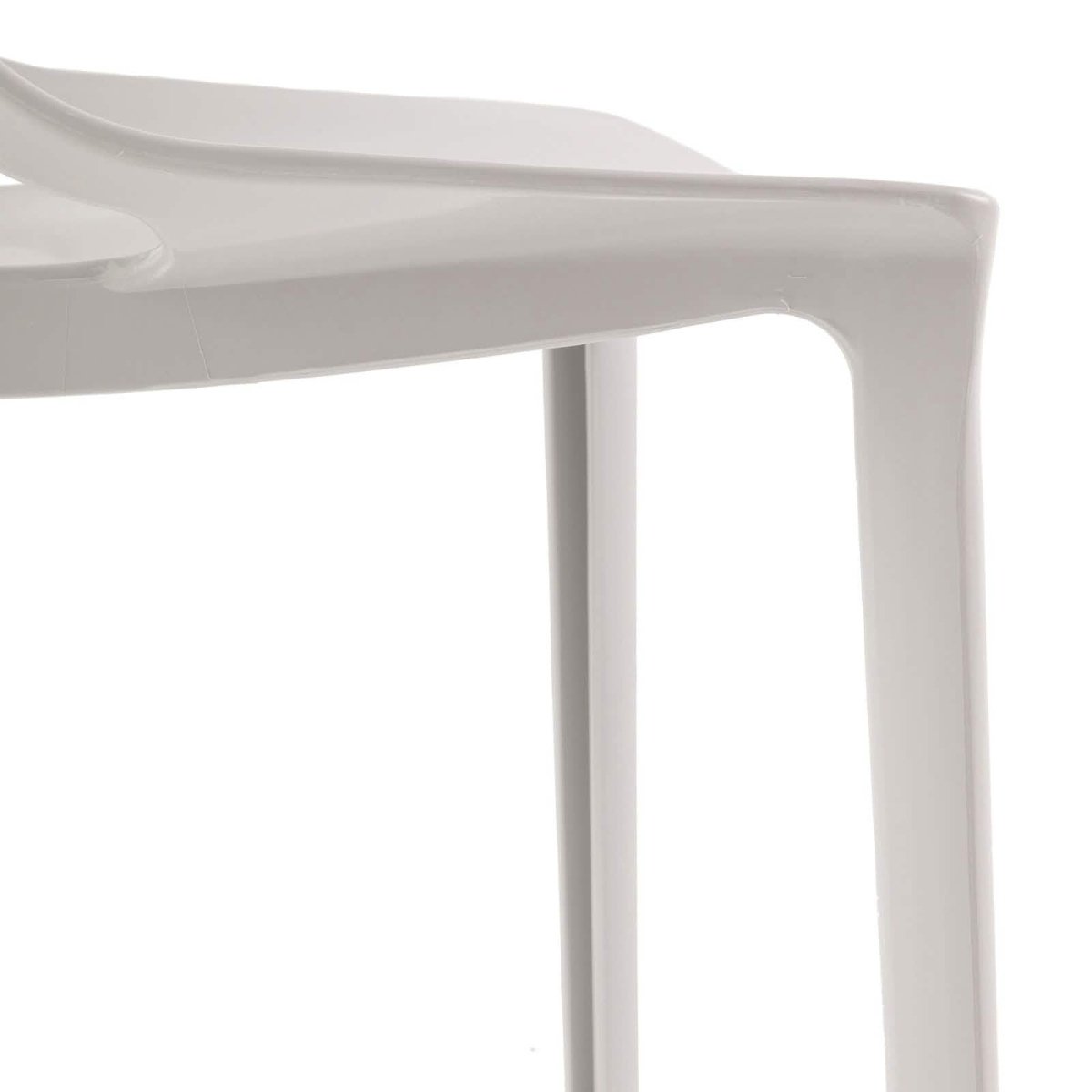 Cornelia Modern ABS Plastic Stackable Dining Chair with Cut - Out Tree Design