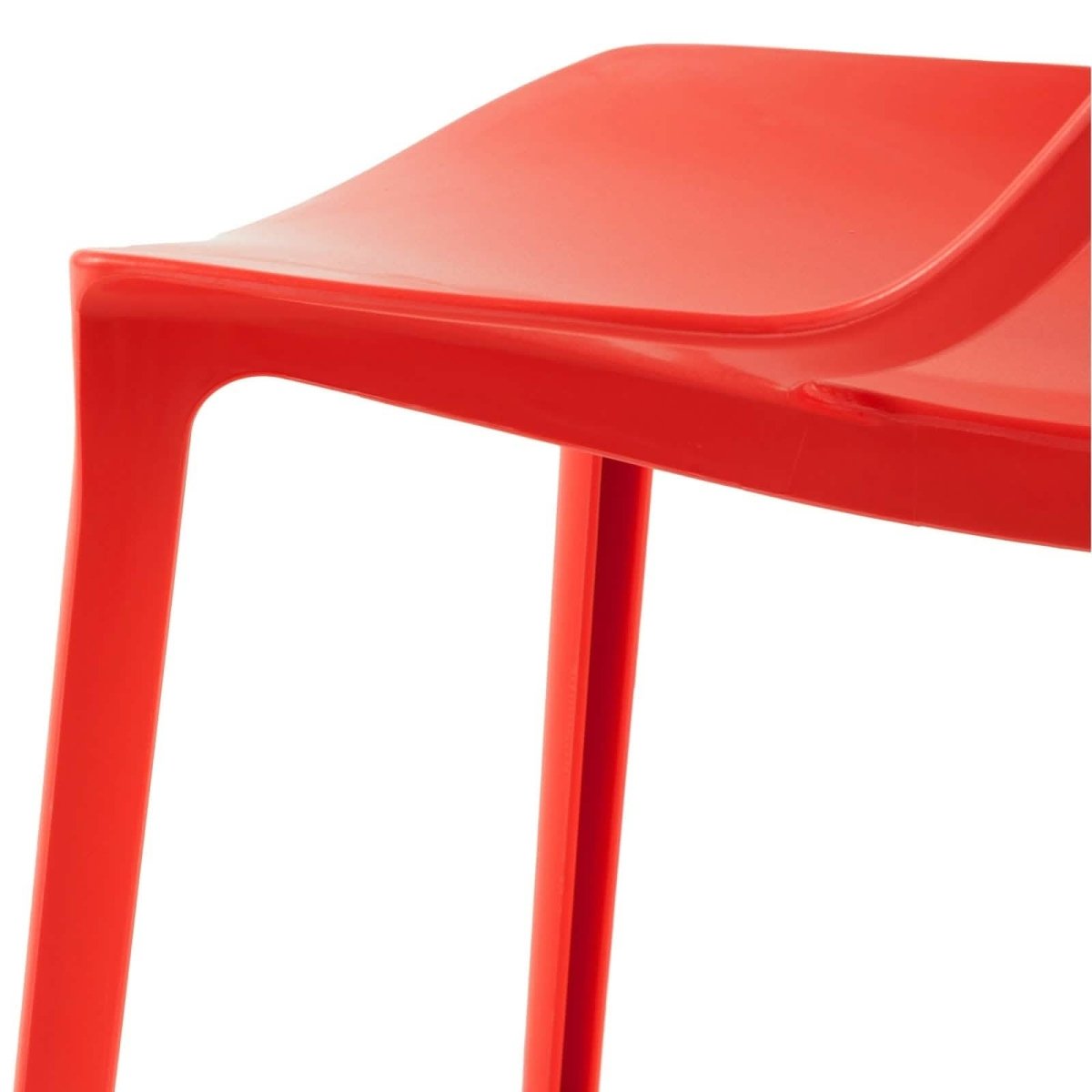 Cornelia Modern ABS Plastic Stackable Dining Chair with Cut - Out Tree Design