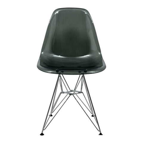 Dover and Cresco Modern Dining Chair Molded Side Chair with Base