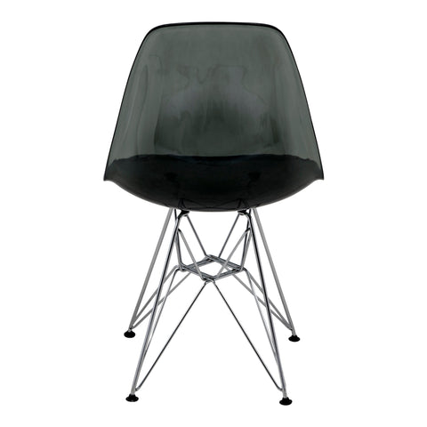 Dover and Cresco Modern Dining Chair Molded Side Chair with Base