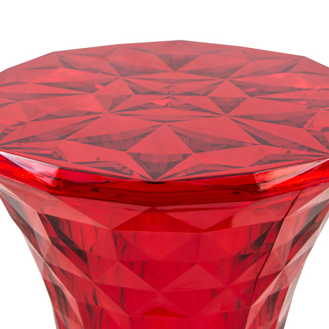 Clio Plastic Side Table with a Diamond Shape Design