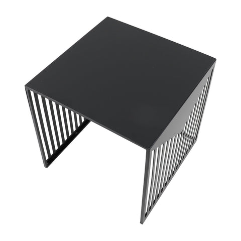 Cisco Modern Square Steel Side Table with Powder Coated Finish