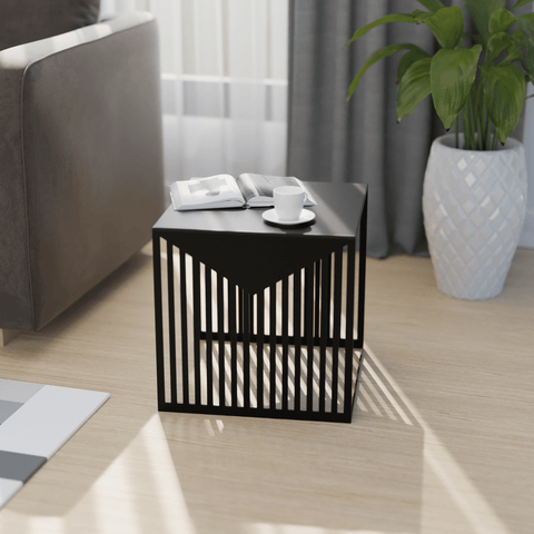 Cisco Modern Square Steel Side Table with Powder Coated Finish