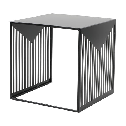 Cisco Modern Square Steel Side Table with Powder Coated Finish