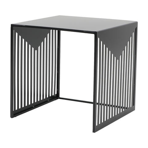 Cisco Modern Square Steel Side Table with Powder Coated Finish