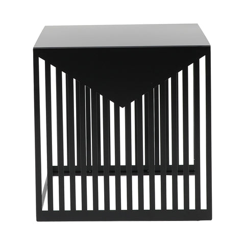 Cisco Modern Square Steel Side Table with Powder Coated Finish