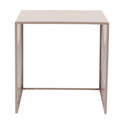 Cisco Modern Square Steel Side Table with Powder Coated Finish