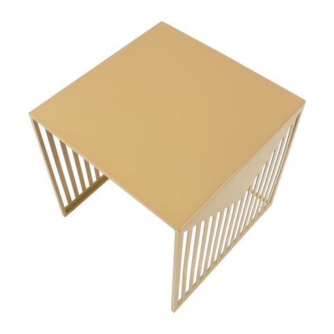 Cisco Modern Square Steel Side Table with Powder Coated Finish