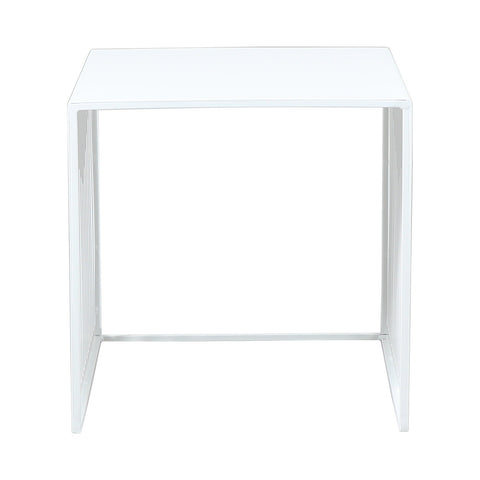 Cisco Modern Square Steel Side Table with Powder Coated Finish