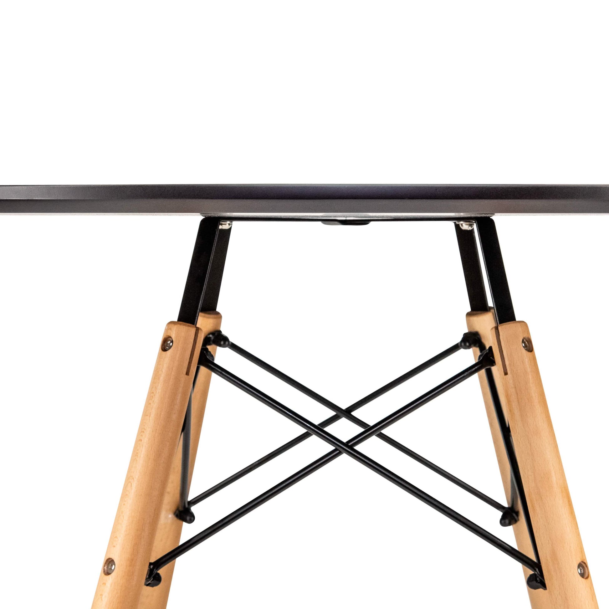 Dover 3 - Piece Dining Set with Round Black MDF Top Bistro Table and 2 Plastic Chairs