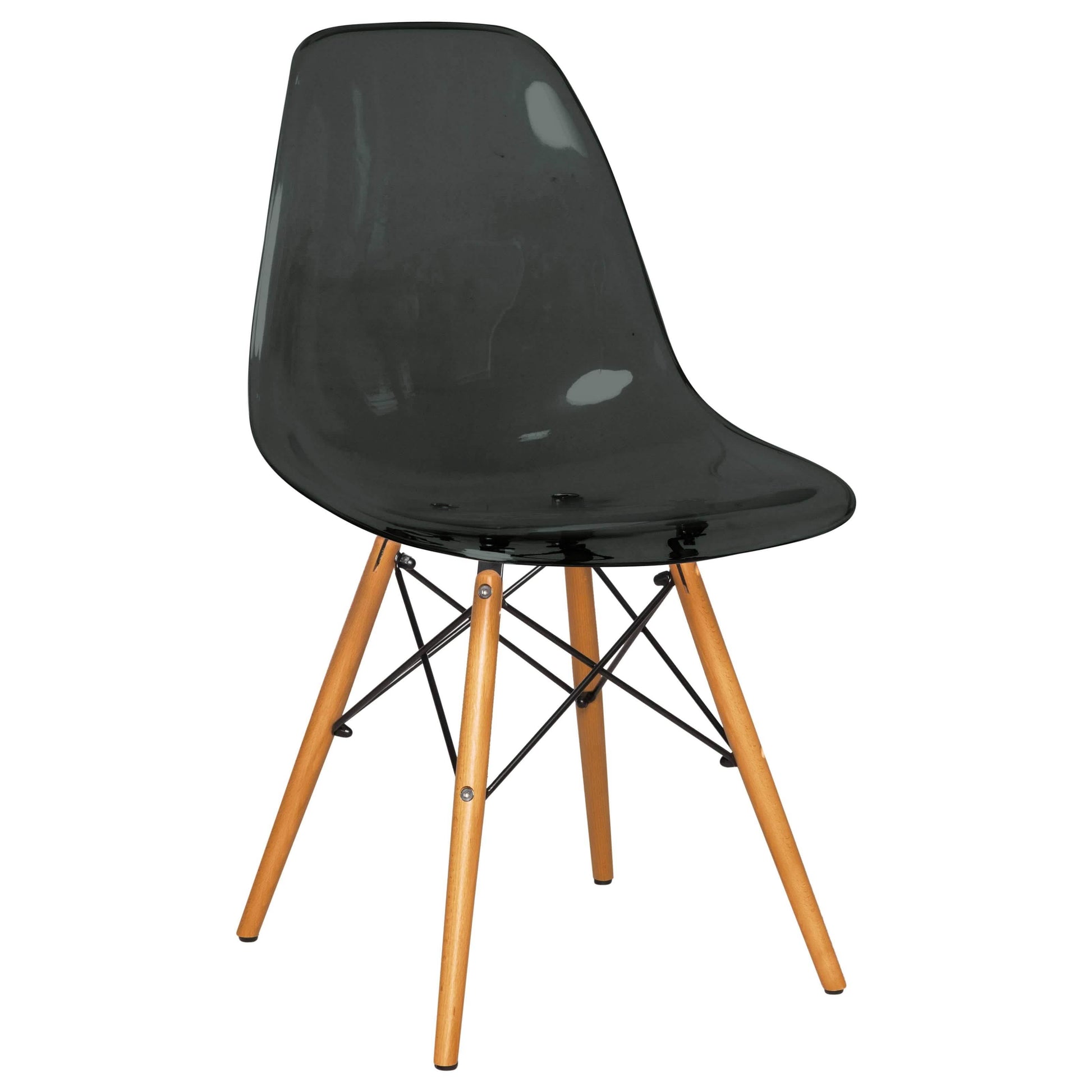 Dover 3 - Piece Dining Set with Round Black MDF Top Bistro Table and 2 Plastic Chairs