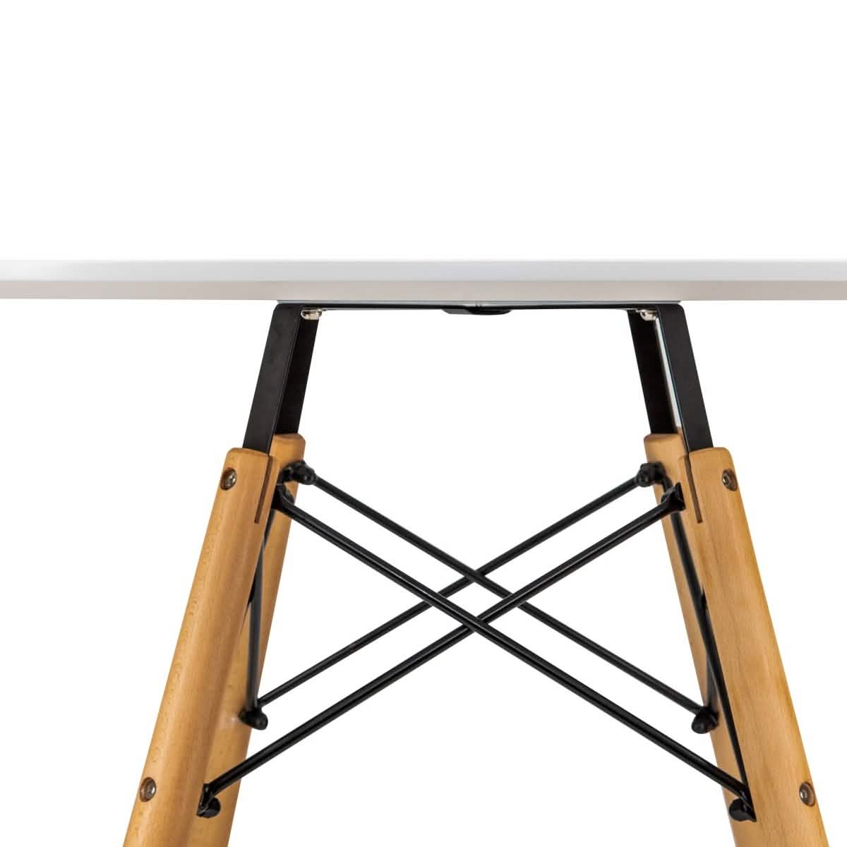 Dover 3 - Piece Dining Set with Round White MDF Top Bistro Table and 2 Plastic Chairs