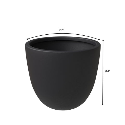 Dahlia Modern Fiberstone and MgO Clay Planter Pot for Indoor and Outdoor