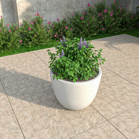 Dahlia Modern Fiberstone and MgO Clay Planter Pot for Indoor and Outdoor