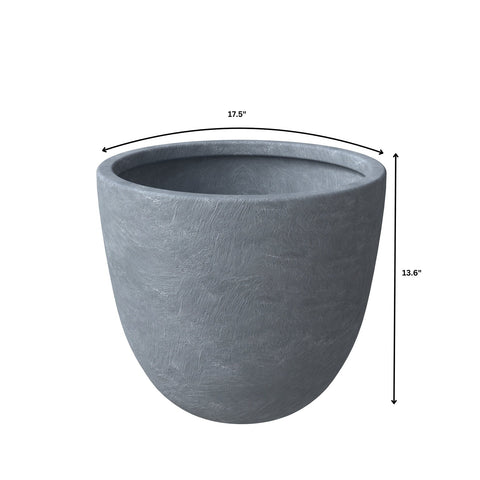 Dahlia Modern Fiberstone and MgO Clay Planter Pot for Indoor and Outdoor