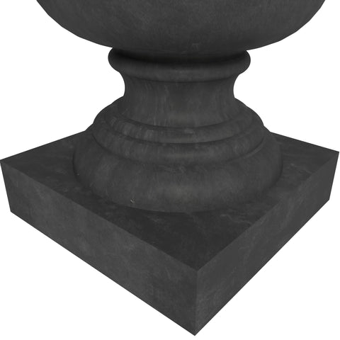 Daisy Fiberstone and Clay Urn Planter with Drainage Holes for Indoor and Outdoor